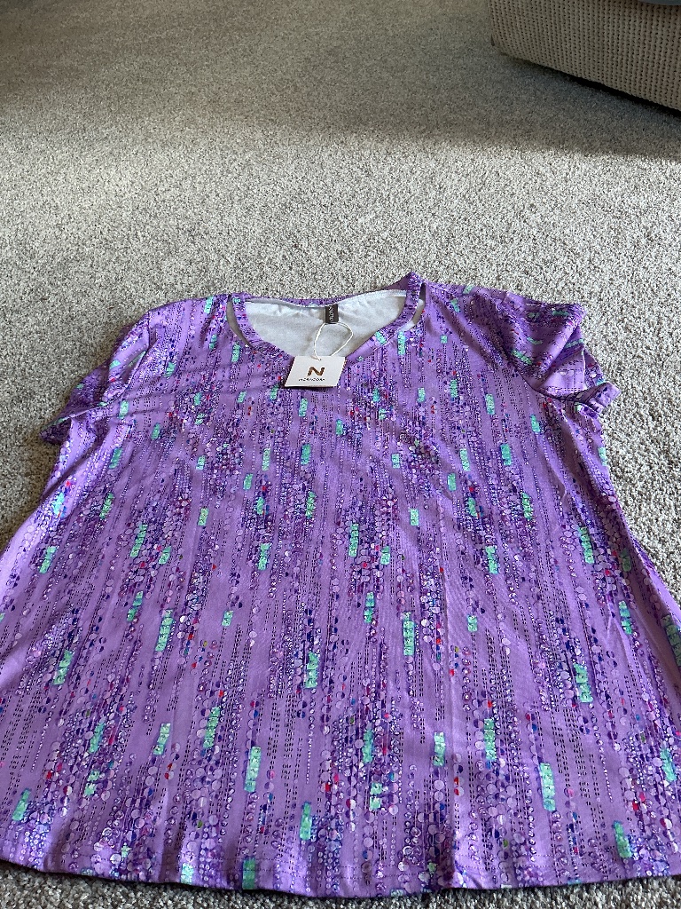 Nora Cora 2x Purple Print Tunic